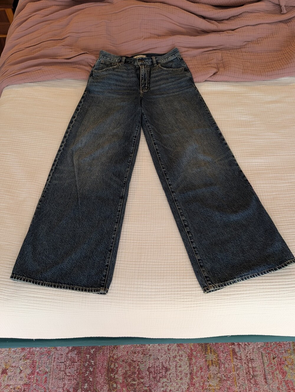 Madewell Size 27 Super Wide Leg Jeans